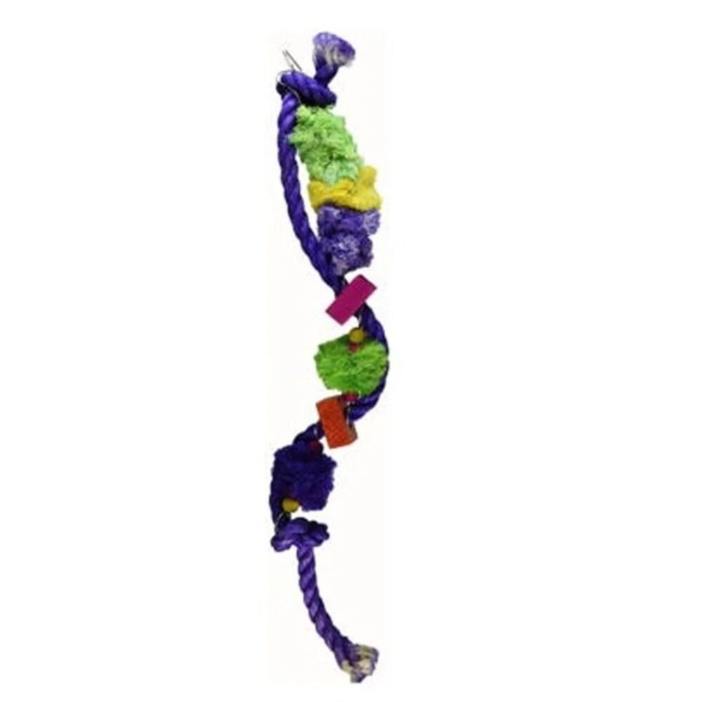 Prevue Pet Products Calypso Creations 30" Bird Toy Twisted Parrot rope wood